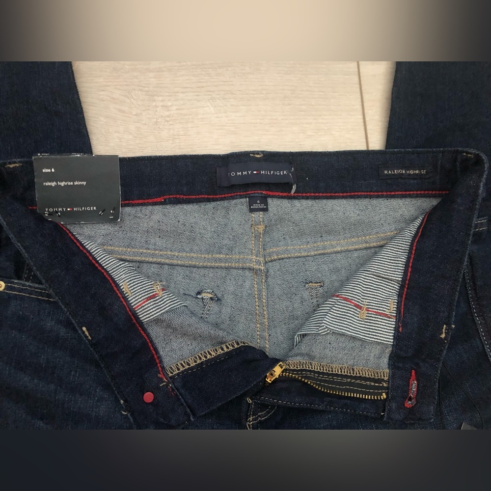 NWT Tommy Hilfiger Jeans Raleigh Highrise Skinny Size 6 - Picture 5 of 10